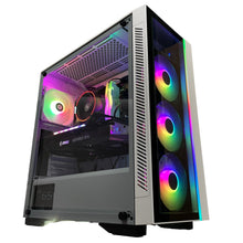 Load image into Gallery viewer, Brand New High End 6-Core Gaming PC, Ryzen 5 5600 (i9-9900K Performance), RTX 4070 / 3070 Options, 16GB 3600mhz DDR4 Ram, 1TB NVME SSD
