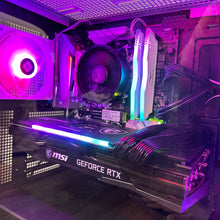 Load image into Gallery viewer, Brand New High End 6-Core Gaming PC, Ryzen 5 5600 (i9-9900K Performance), RTX 4070 Ti / 3070 Options, 16GB 3600mhz DDR4 Ram, 1TB NVME SSD
