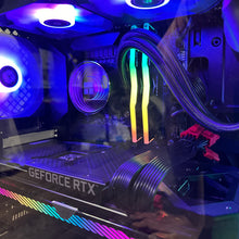 Load image into Gallery viewer, Brand New 8-Core High-End Gaming PC, Ryzen 7 7700x (Better Than i9-12900K), RTX 4090 Options, 32GB 6000mhz DDR5 Ram, 2TB NVME SSD, WIFI + BT
