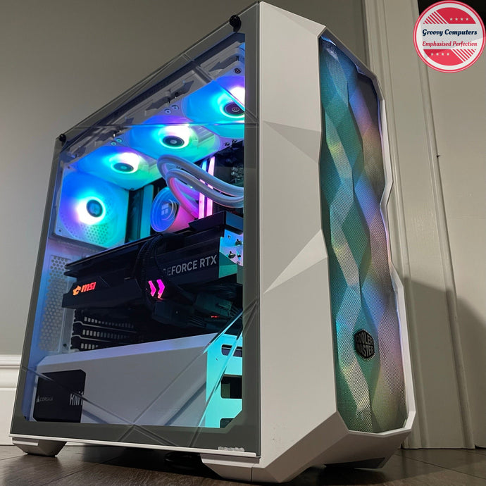 Brand New 8-Core Gaming PC, Ryzen 7 7700x (Better Than i9-12900K), RTX 4090 24GB, 32GB 6000mhz DDR5 Ram, 2TB NVME SSD, 8TB HDD Options, WIFI + BT Groovy Computers