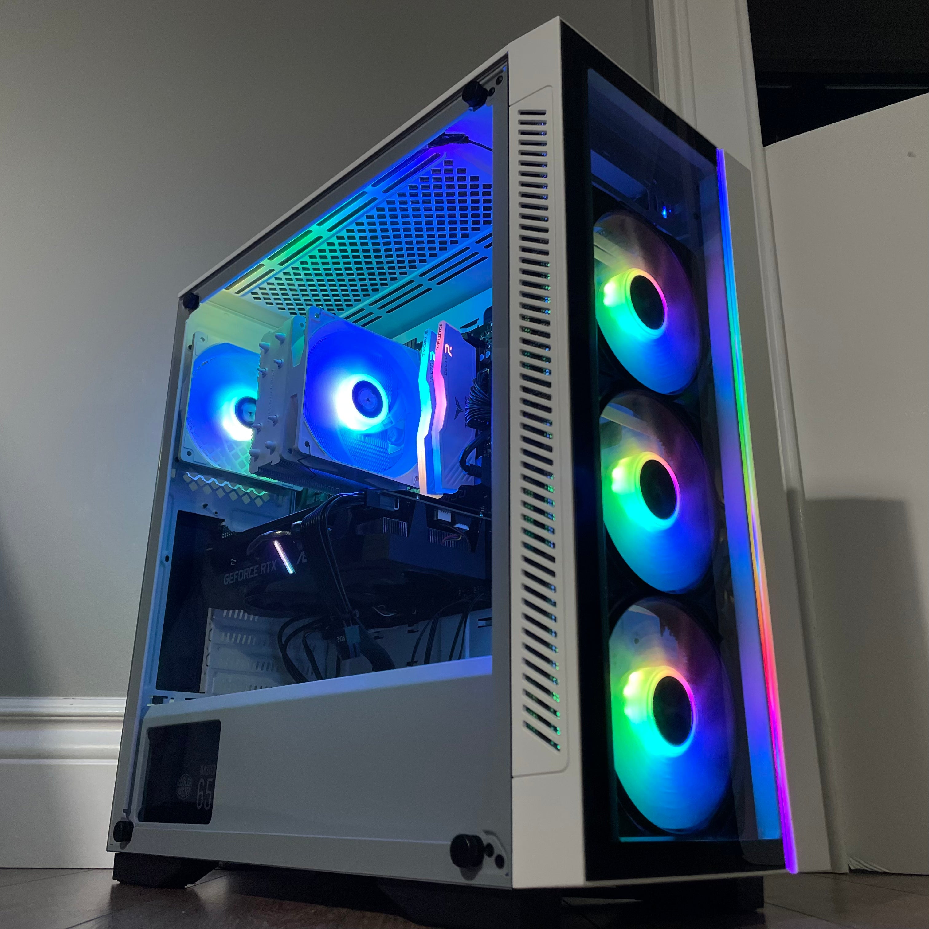 Brand New High End 6-Core Gaming PC, Ryzen 5 5600 (i9-9900K Performance), RTX 3070 Options, 16GB 3600mhz DDR4 Ram, 512GB SSD,  2TB HDD Groovy Computers