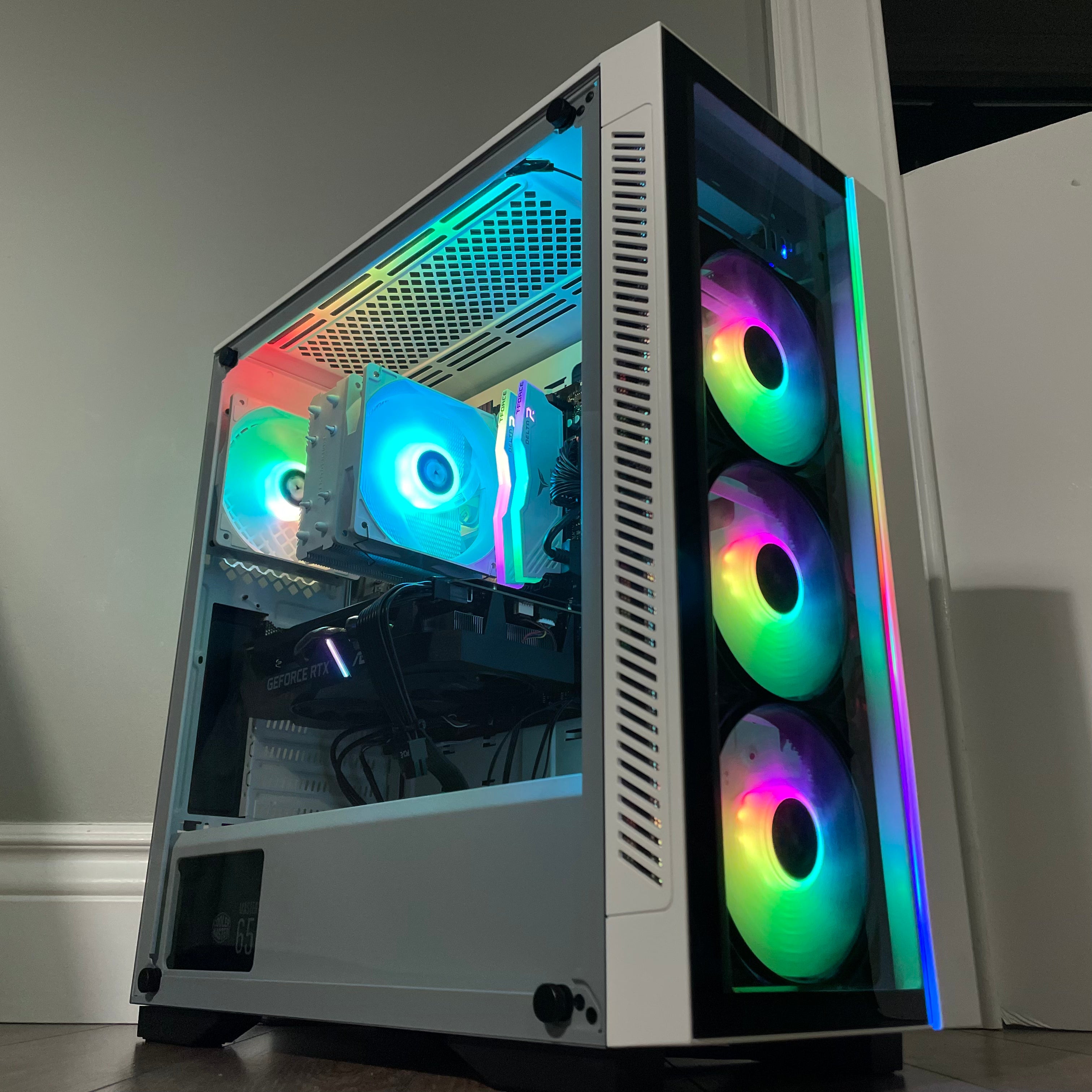 Brand New High End 6-Core Gaming PC, Ryzen 5 5600 (i9-9900K Performance), RTX 3070 Options, 16GB 3600mhz DDR4 Ram, 512GB SSD,  2TB HDD Groovy Computers
