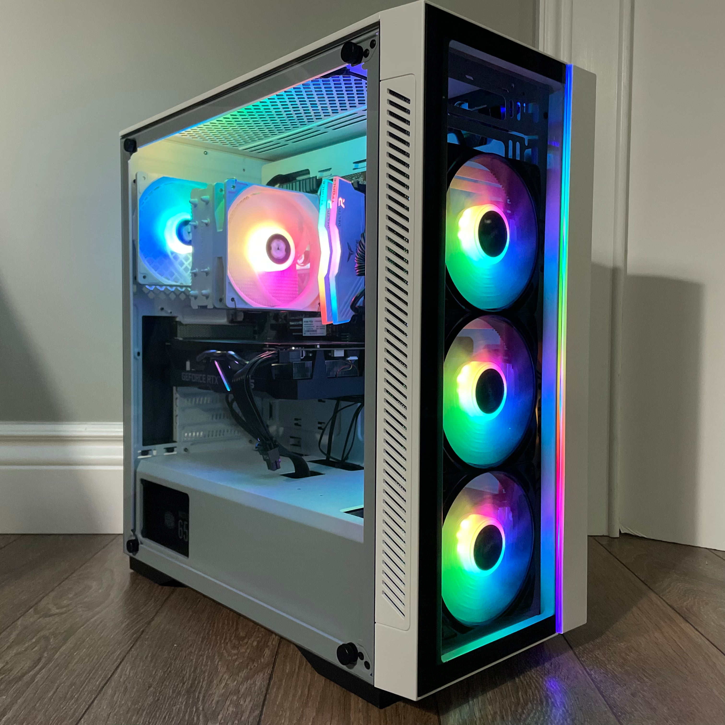 Brand New High End 6-Core Gaming PC, Ryzen 5 5600 (i9-9900K Performance), RTX 3070 Options, 16GB 3600mhz DDR4 Ram, 512GB SSD,  2TB HDD Groovy Computers