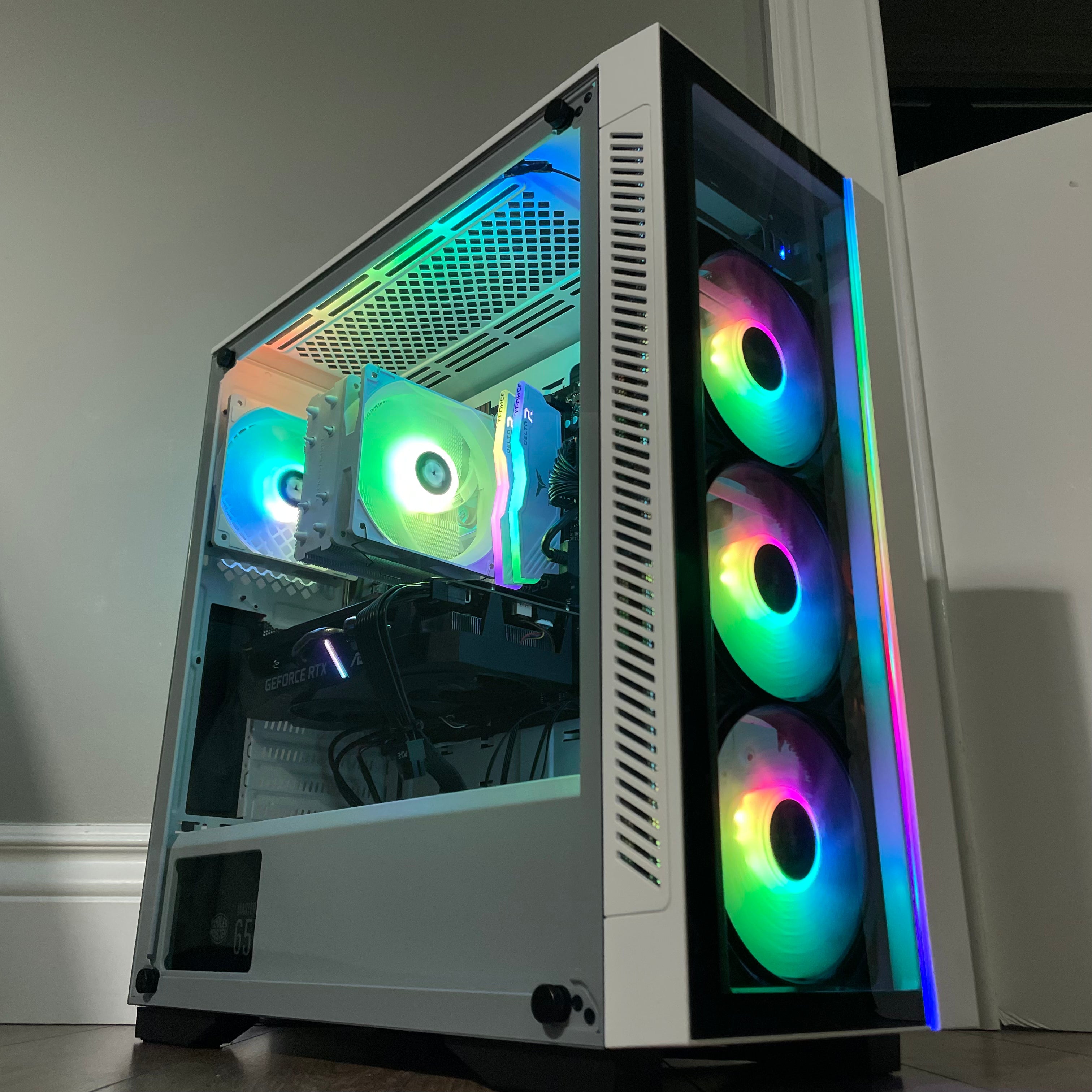 Brand New High End 6-Core Gaming PC, Ryzen 5 5600 (i9-9900K Performance), RTX 3070 Options, 16GB 3600mhz DDR4 Ram, 512GB SSD,  2TB HDD Groovy Computers