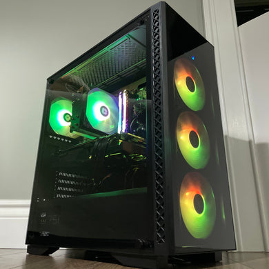Brand New High End 6-Core Gaming PC, Ryzen 5 5600 (i9-9900K Performance), RTX 3070 Options, 32GB 3200mhz DDR4 Ram, 1TB NVME SSD, 3TB HDD Groovy Computers