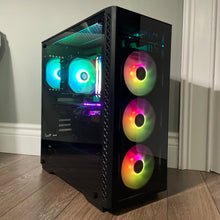 Load image into Gallery viewer, Brand New High End 6-Core Gaming PC, Ryzen 5 5600 (i9-9900K Performance), RTX 3070 Options, 32GB 3200mhz DDR4 Ram, 1TB NVME SSD, 3TB HDD Groovy Computers
