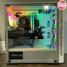 Load image into Gallery viewer, Brand New High End 6-Core Gaming PC, Ryzen 5 5600x (i9-9900K Performance), RTX 3070 Options, 16GB 3600mhz DDR4 Ram, 500GB SSD, 3TB HDD Groovy Computers
