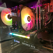 Load image into Gallery viewer, Brand New 10-Core High End Gaming PC, i5-12600KF (Better than i9-11900K), RTX 4070 Ti / 3070 Options, 32GB 3200mhz DDR4 RAM, 1TB NVME SSD, WIFI + BT
