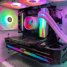 Load image into Gallery viewer, Brand New High End 10-Core Gaming PC, i9-10850K, RTX 4080 / RX 7900 XTX Options, 64GB 3600mhz DDR4 RAM, 2TB NVME SSD, 8TB HDD
