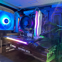 Load image into Gallery viewer, Brand New High End 6-Core Gaming PC, Ryzen 5 5600 (i9-9900K Performance), RTX 4070 Ti / 3070 Options, 16GB 3600mhz DDR4 Ram, 1TB NVME SSD
