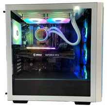 Load image into Gallery viewer, Brand New 8-Core High-End Gaming PC Ryzen 7 5700x (Better than i9-11900K), RTX 4070 Ti Options, 32GB 3200mhz DDR4 Ram, 1TB NVME SSD, WIFI + BT
