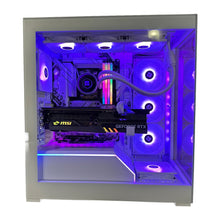 Load image into Gallery viewer, Top Tier Brand New High End 16-Core Gaming PC, Ryzen 9 7950x3D (Beats i9-14900K), RTX 4090 24GB, 64GB 6000mhz DDR5 RAM, 4TB NVME SSD, 8TB HDD (Options), WIFI + BT
