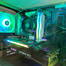 Load image into Gallery viewer, Brand New High End 6-Core Gaming PC, Ryzen 5 5600 (i9-9900K Performance), RTX 4070 Ti / 3070 Options, 16GB 3600mhz DDR4 Ram, 1TB NVME SSD

