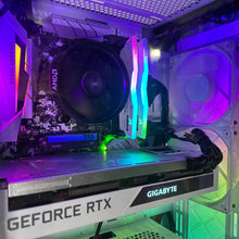 Load image into Gallery viewer, Brand New High End 6-Core Gaming PC, Ryzen 5 5500 (i7-9700 Performance), RTX 3070 Options, 16GB 3600mhz DDR4 Ram, 1TB NVME SSD
