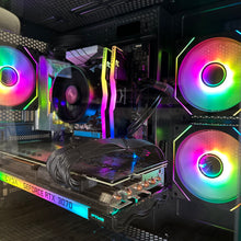 Load image into Gallery viewer, Brand New High End 6-Core Gaming PC, Ryzen 5 5600 (i9-9900K Performance), RTX 3070 Options, 16GB 3600mhz DDR4 Ram, 1TB NVME SSD
