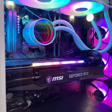 Load image into Gallery viewer, Brand New 8-Core High-End Gaming PC Ryzen 7 5700x (Better than i9-11900K), RTX 4070 Ti Options, 32GB 3200mhz DDR4 Ram, 1TB NVME SSD, WIFI + BT
