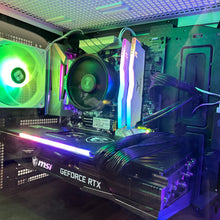 Load image into Gallery viewer, Brand New High End 6-Core Gaming PC, Ryzen 5 5600 (i9-9900K Performance), RTX 4070 Ti / 3070 Options, 16GB 3600mhz DDR4 Ram, 1TB NVME SSD
