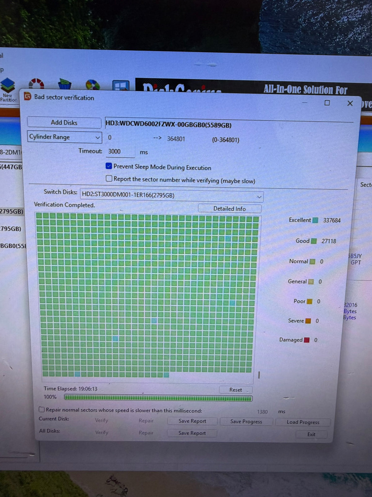 Seagate Barracuda 3TB ST3000DM001 HDD Tested 100% Health 0 Bad Sectors See Pics