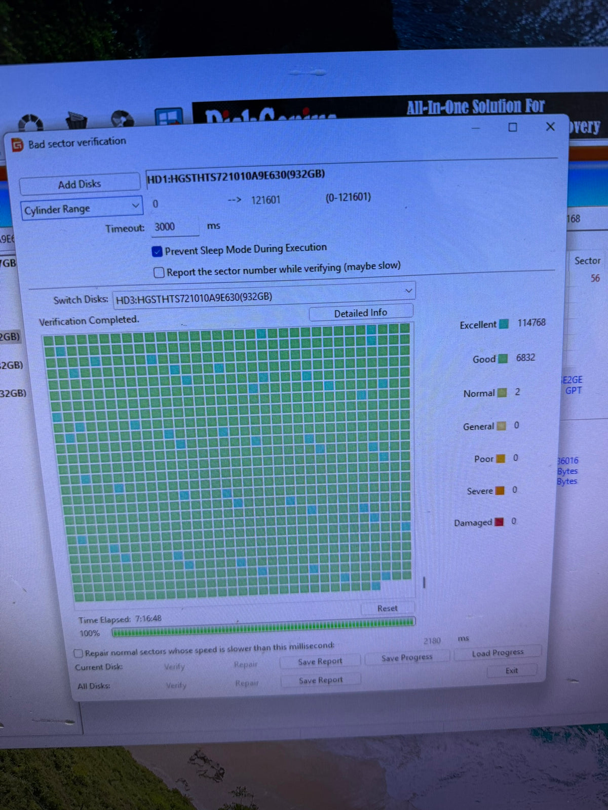 HGST Travelstar 1TB HDD 2.5" | 100% Health 0 Bad Sectors See Pics