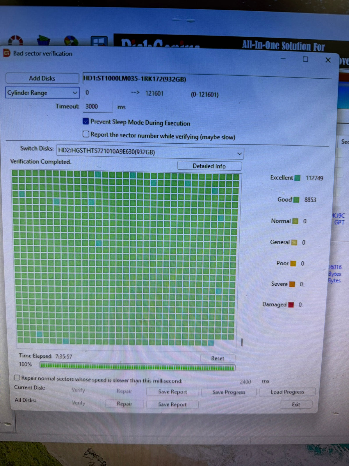 HGST Travelstar 1TB HDD 2.5" | 100% Health 0 Bad Sectors See Pics