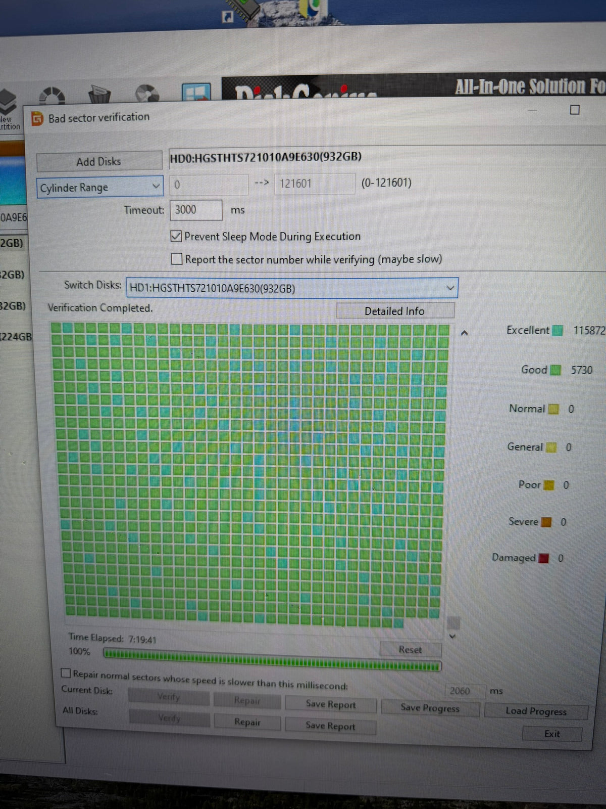 HGST Travelstar 1TB HDD 2.5" | 100% Health 0 Bad Sectors See Pics