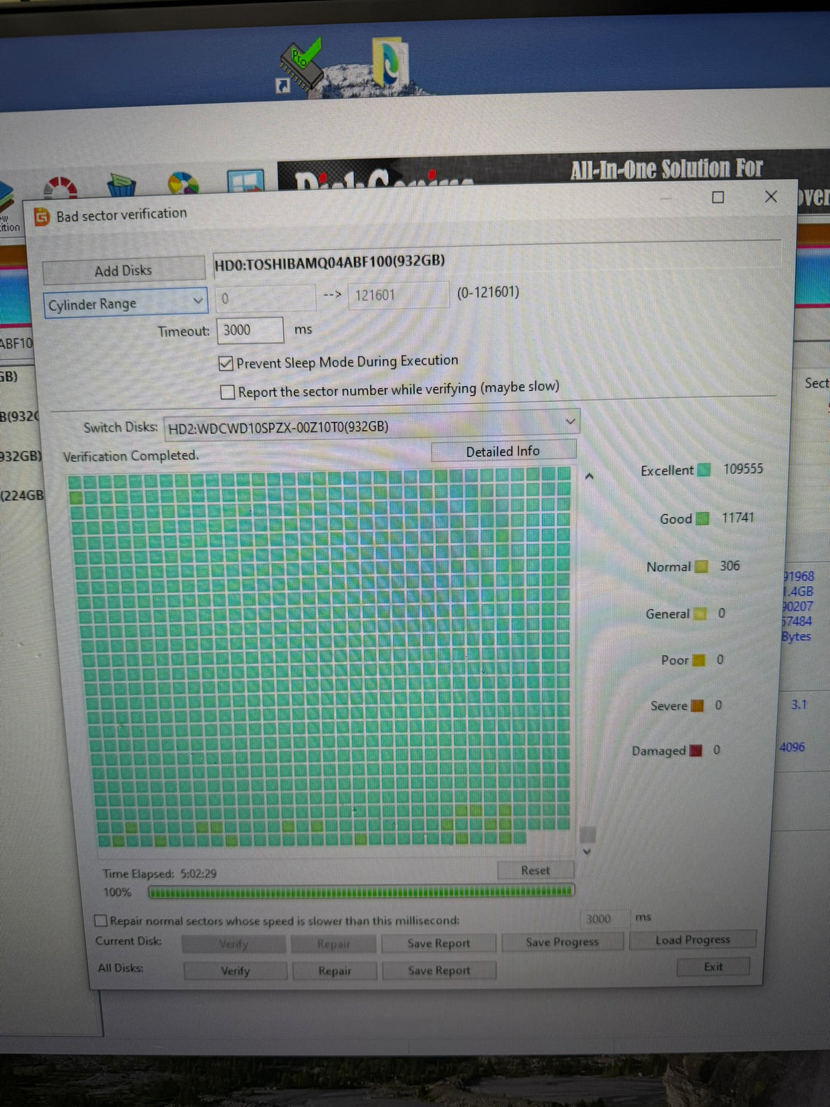WD Blue 1TB HDD 2.5" | 100% Health 0 Bad Sectors See Pics