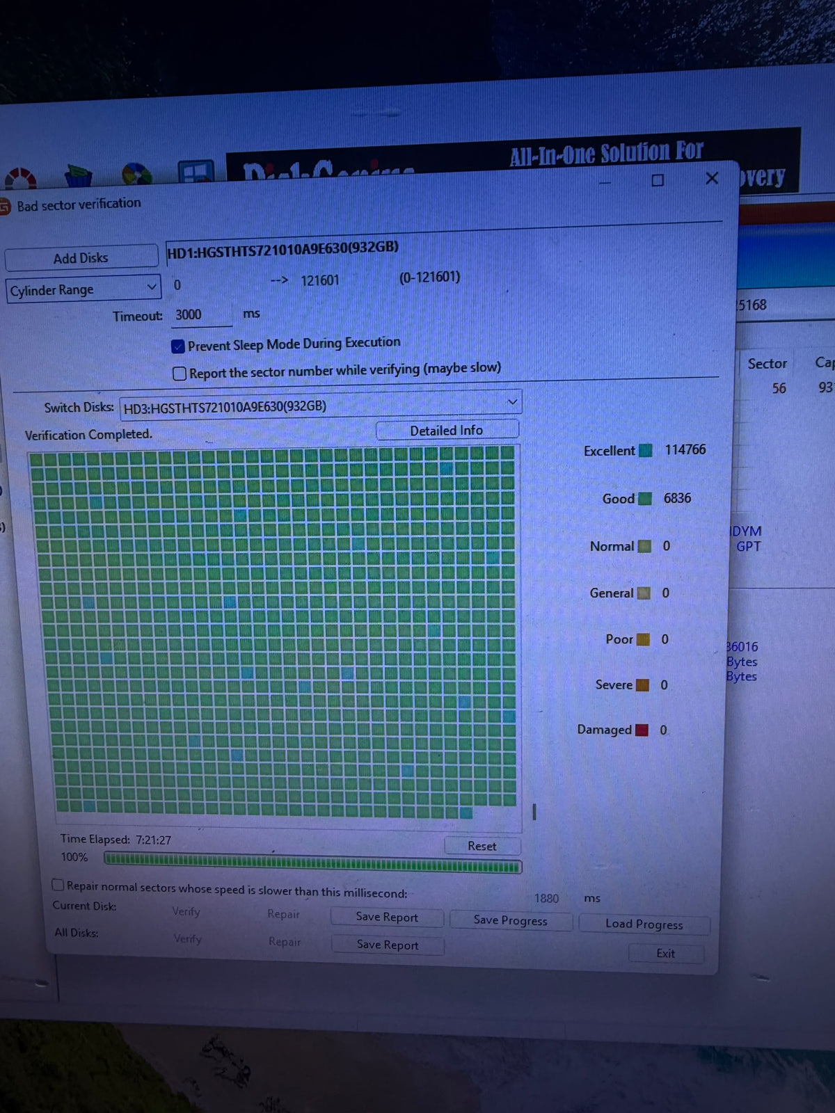 HGST Travelstar 1TB HDD 2.5" | 100% Health 0 Bad Sectors See Pics
