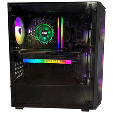 Load image into Gallery viewer, Brand New High End 6-Core Gaming PC, i5-12400F (Similar to i9-9900K), RTX 4070 Options, 16GB 3600mhz DDR4 RAM, 1TB NVME SSD
