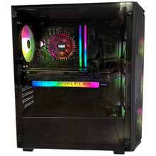 Load image into Gallery viewer, Brand New High End 6-Core Gaming PC, i5-12400F (Similar to i9-9900K), RTX 4070 Options, 16GB 3600mhz DDR4 RAM, 1TB NVME SSD
