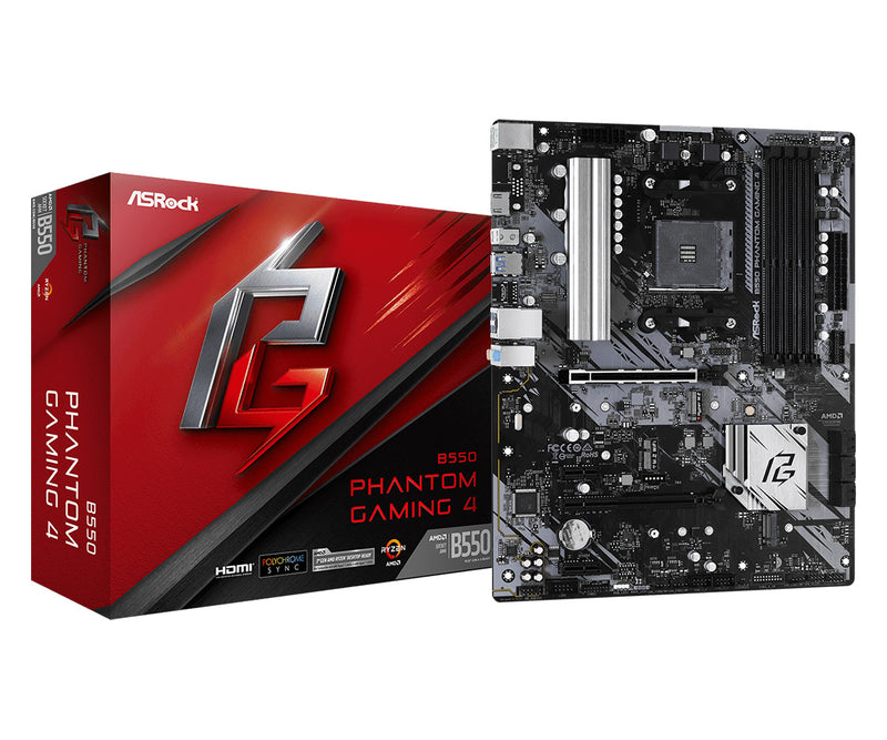 ASRock B550 Phantom Gaming 4 + XPG 16GB + AZZA 650W Bundle - original component photo