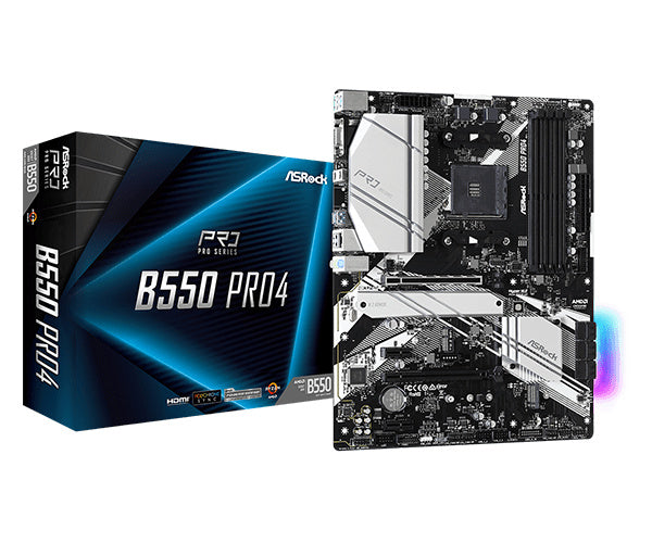 ASRock B550 Pro4 + XPG 16GB DDR4 + InWin 850W Gold Bundle - original component photo