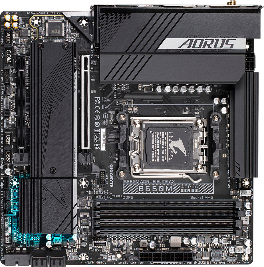 Gigabyte B650M AORUS Elite AX — manufacturer reference view 3
