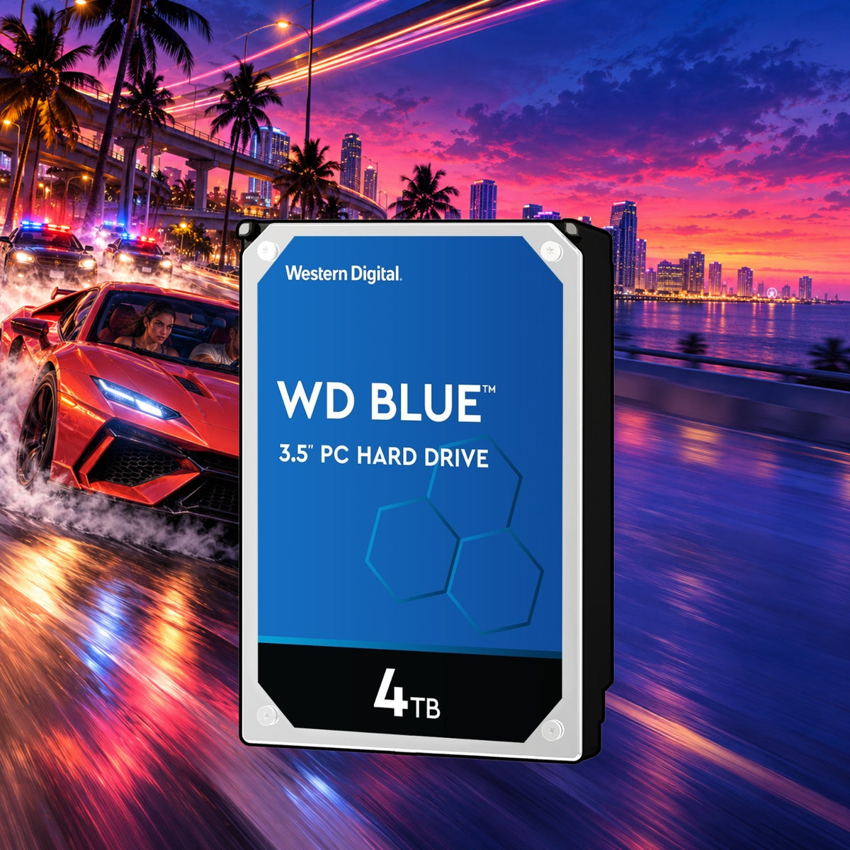 WD Blue 4TB Desktop HDD 3.5" SATA | New Factory Sealed