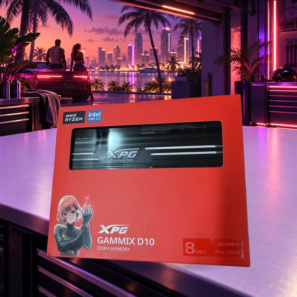 NEW XPG GAMMIX D10 16GB 2x8GB DDR4 3200mhz CL16 Desktop RAM Kit [SEALED]