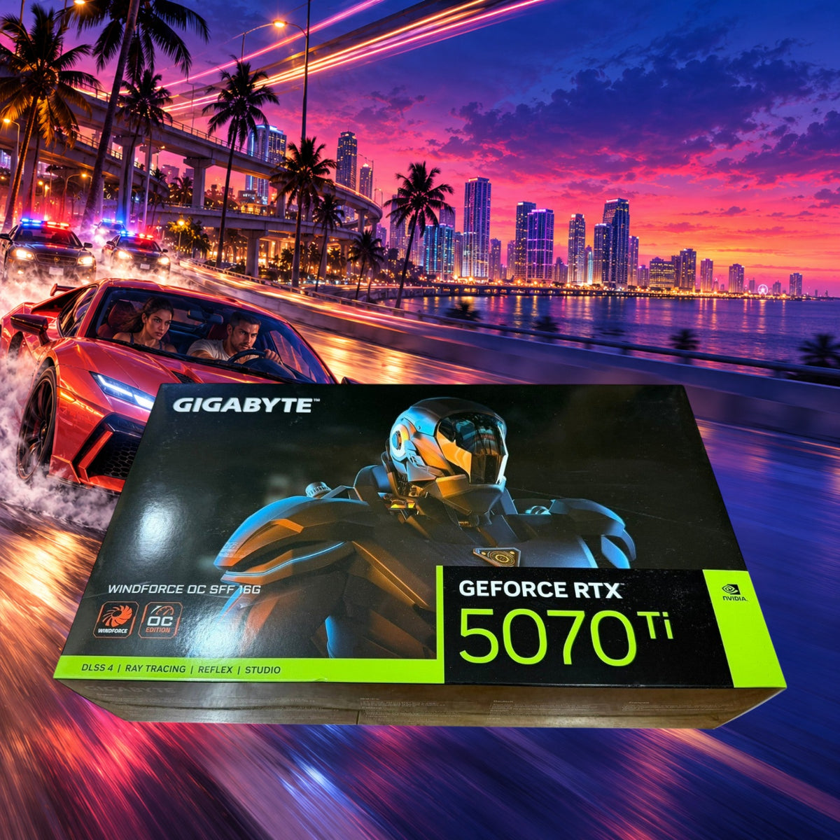 NEW Gigabyte RTX 5070 Ti WINDFORCE OC SFF 16GB GDDR7  [SEALED] — Groovy Computers product artwork