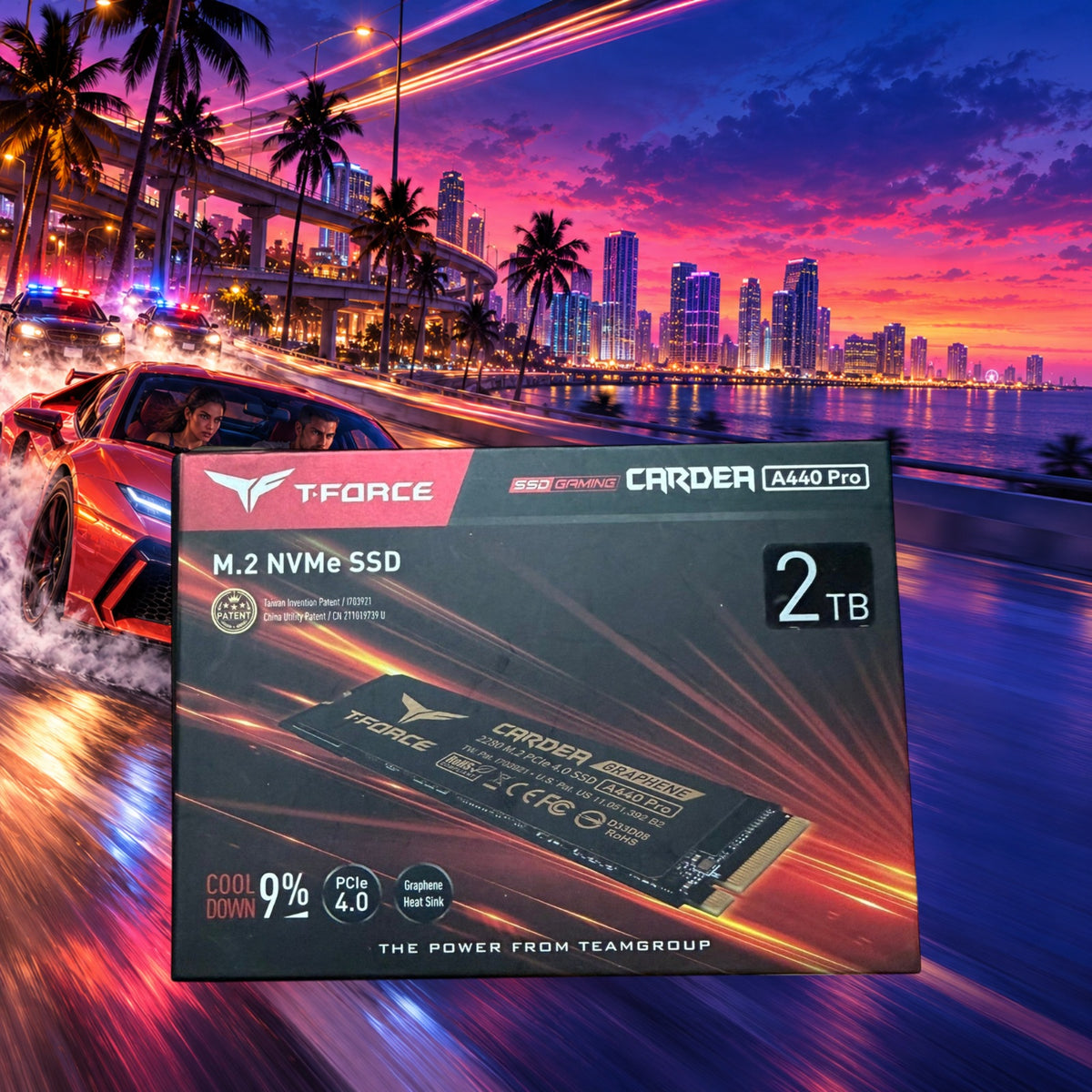 TEAMGROUP T-Force CARDEA A440 Pro 2TB PCIe 4.0 M.2 NVMe SSD [SEALED] — Groovy Computers product artwork
