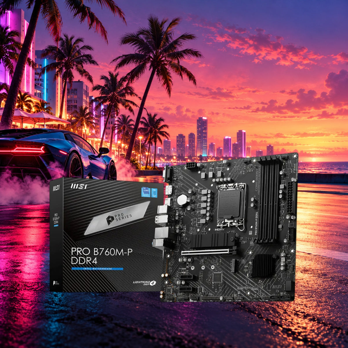 MSI PRO B760M-P DDR4 Motherboard — New | 3-Year Manufacturer's Warranty