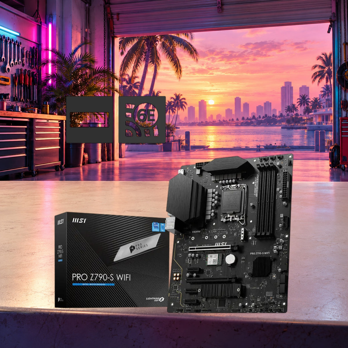 MSI PRO Z790-S WiFi Motherboard — New | 3-Year Manufacturer's Warranty — Groovy Computers product artwork
