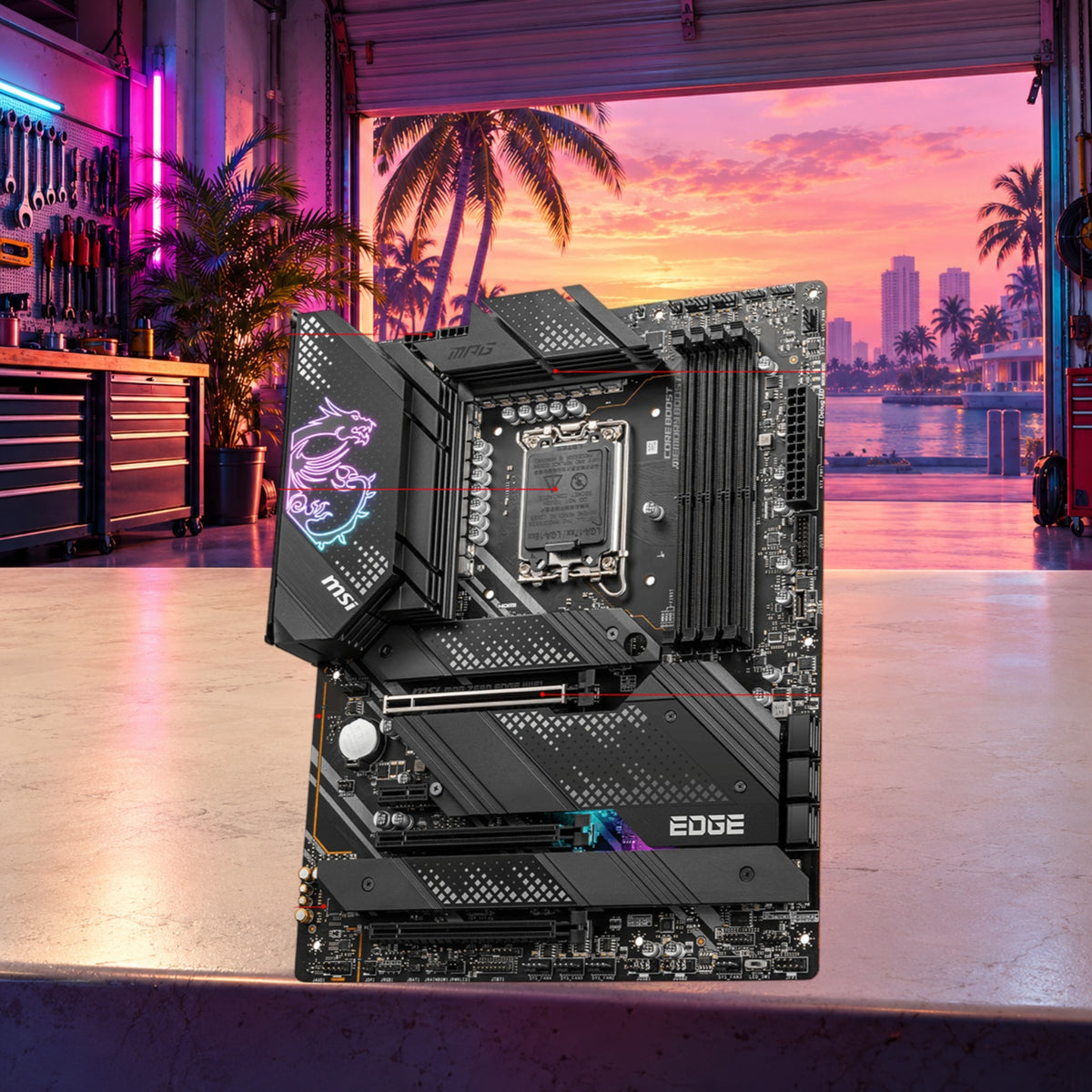 MSI MPG Z690 Edge WiFi Motherboard — Open box