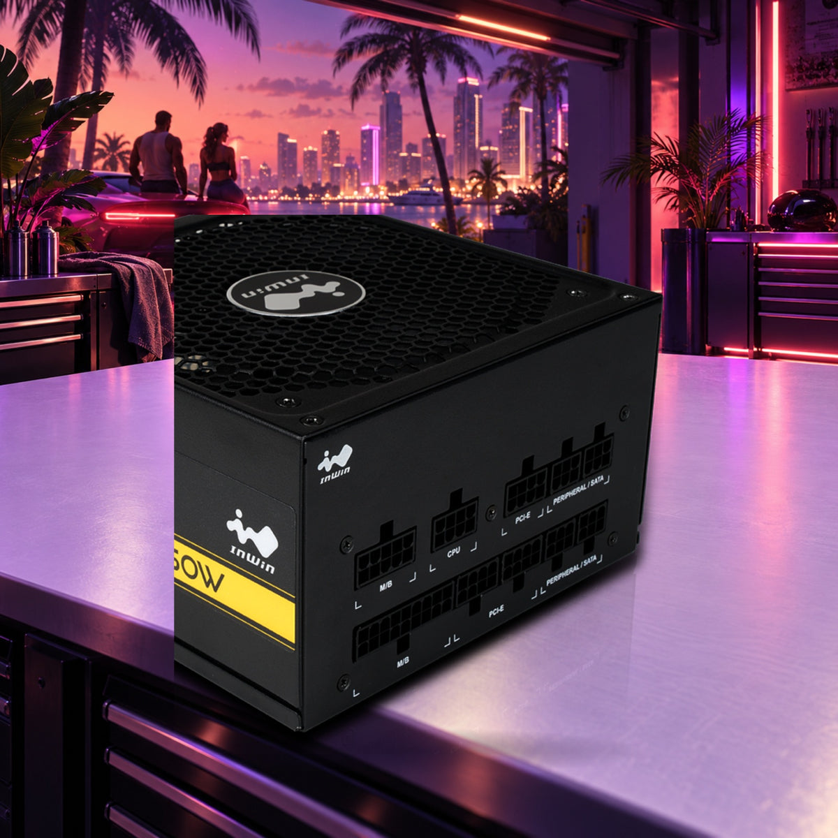 InWin P85 850W 80 Plus Gold Fully Modular Power Supply - Sealed New — Groovy Computers product artwork