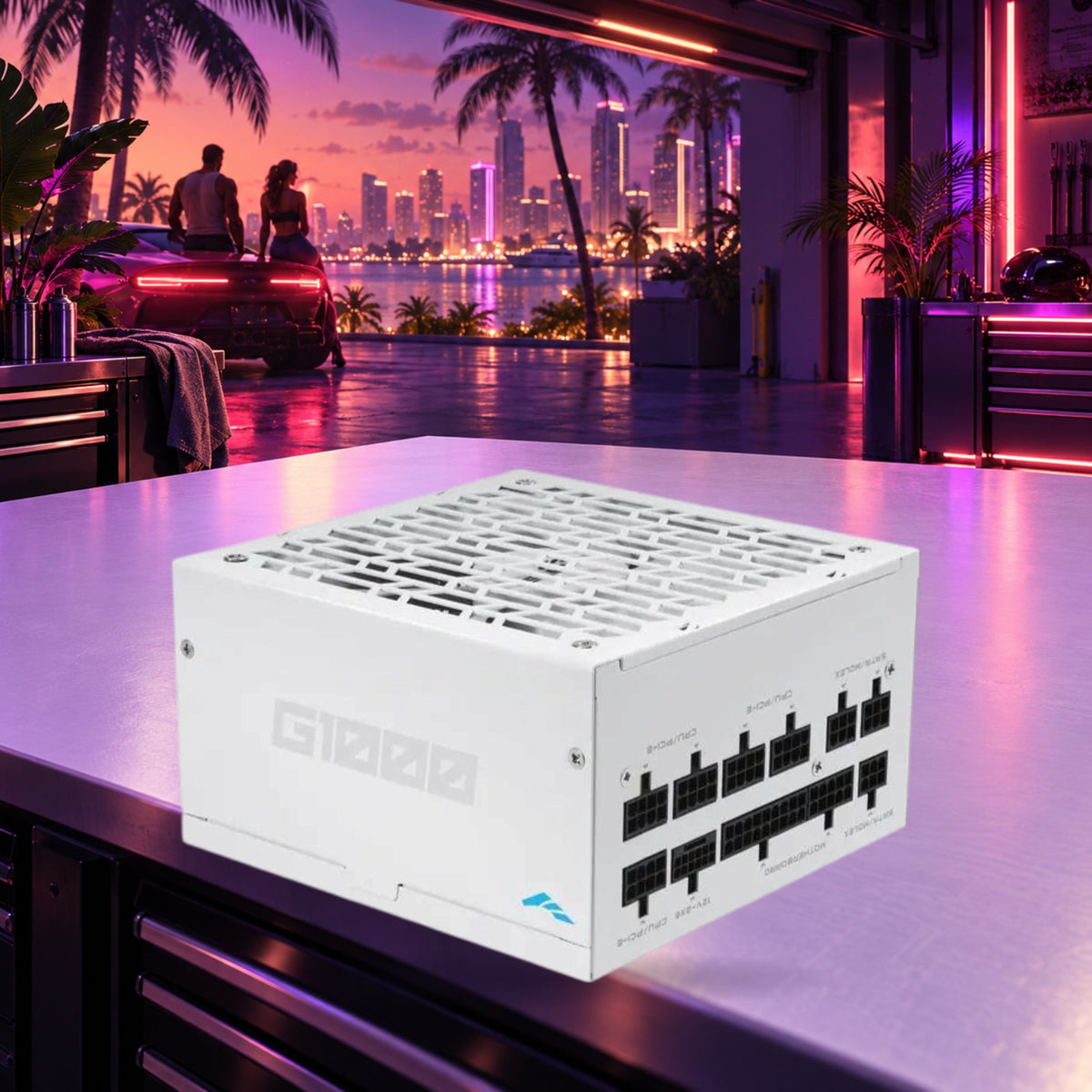 SAMA G1000 White 1000W Gold Fully Modular ATX Power Supply - Sealed New