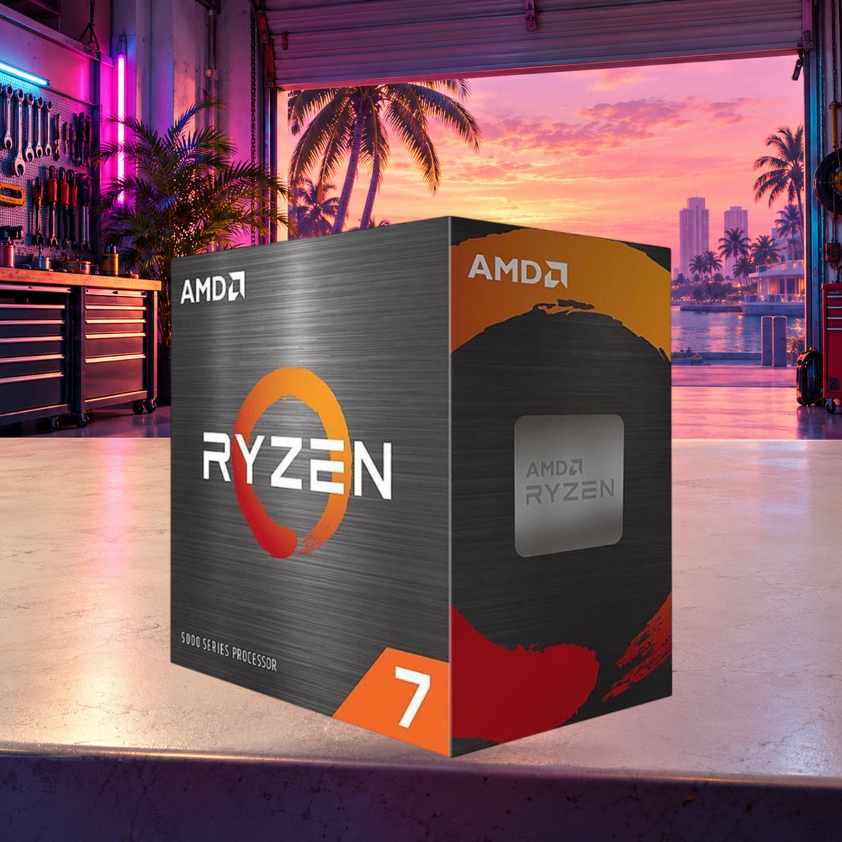 AMD Ryzen 7 5700 8-Core 16-Thread AM4 CPU - Sealed New — Groovy Computers product artwork