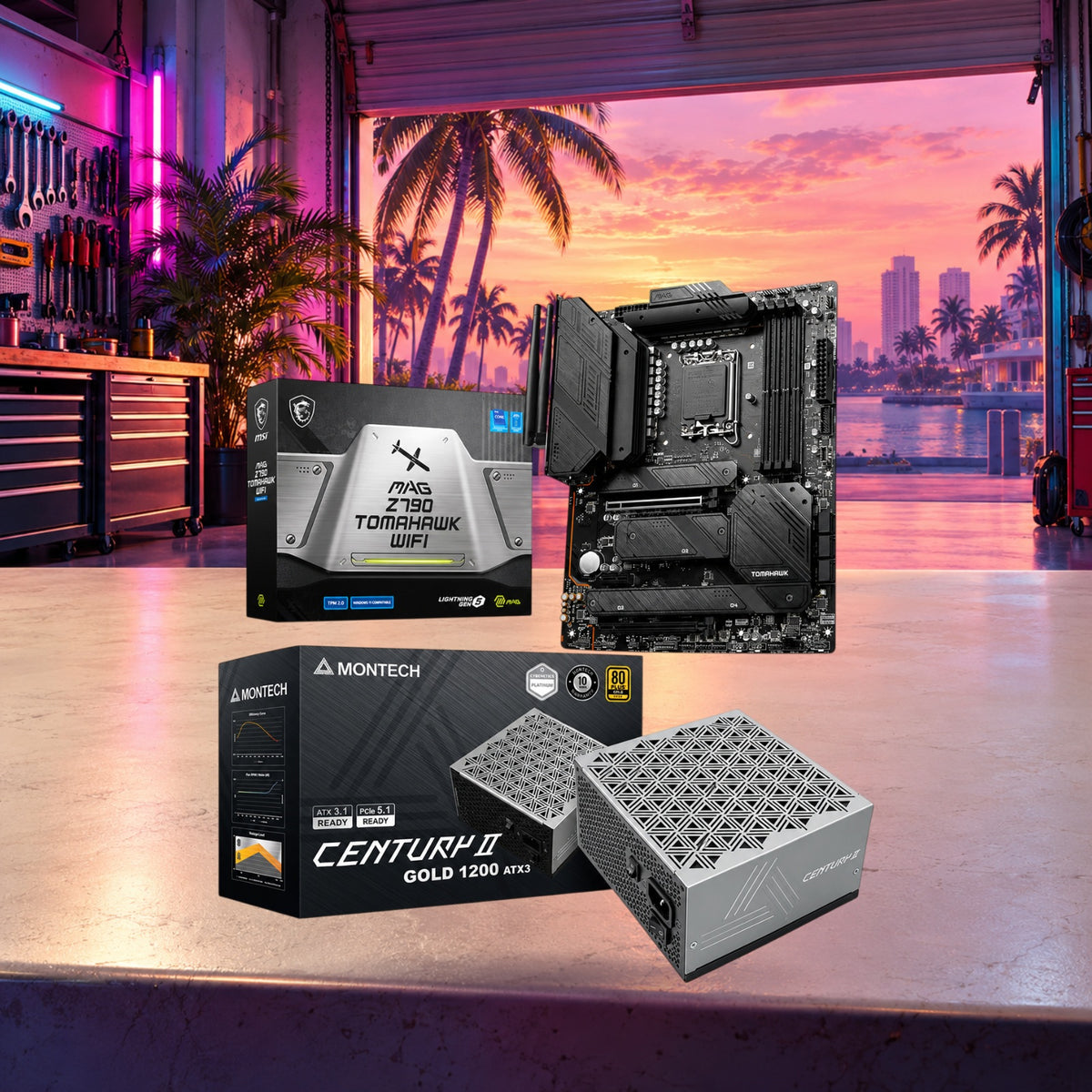 MSI Z790 Tomahawk WiFi DDR5 + Montech 1200W Gold Bundle