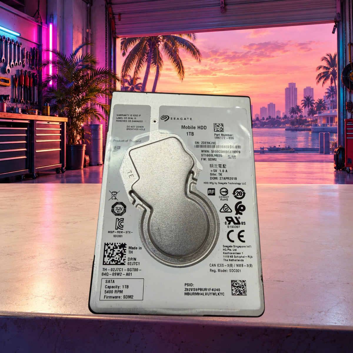 Seagate Mobile 1TB HDD 2.5" Open Box | 100% Health 0 Bad Sectors See Pics — Groovy Computers product artwork
