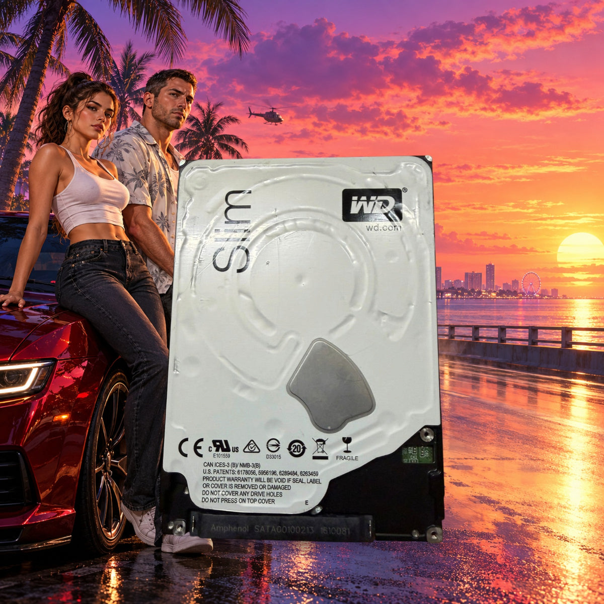 WD Blue Slim 1TB HDD 2.5" | 100% Health 0 Bad Sectors See Pics — Groovy Computers product artwork