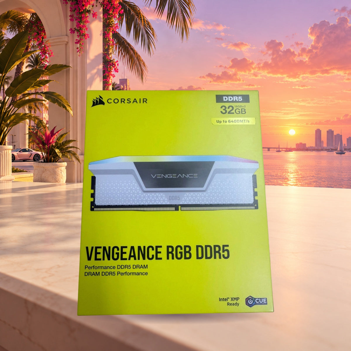 Corsair Vengeance RGB 32GB (2x16GB) DDR5-6400 CL36 White RAM | New Sealed