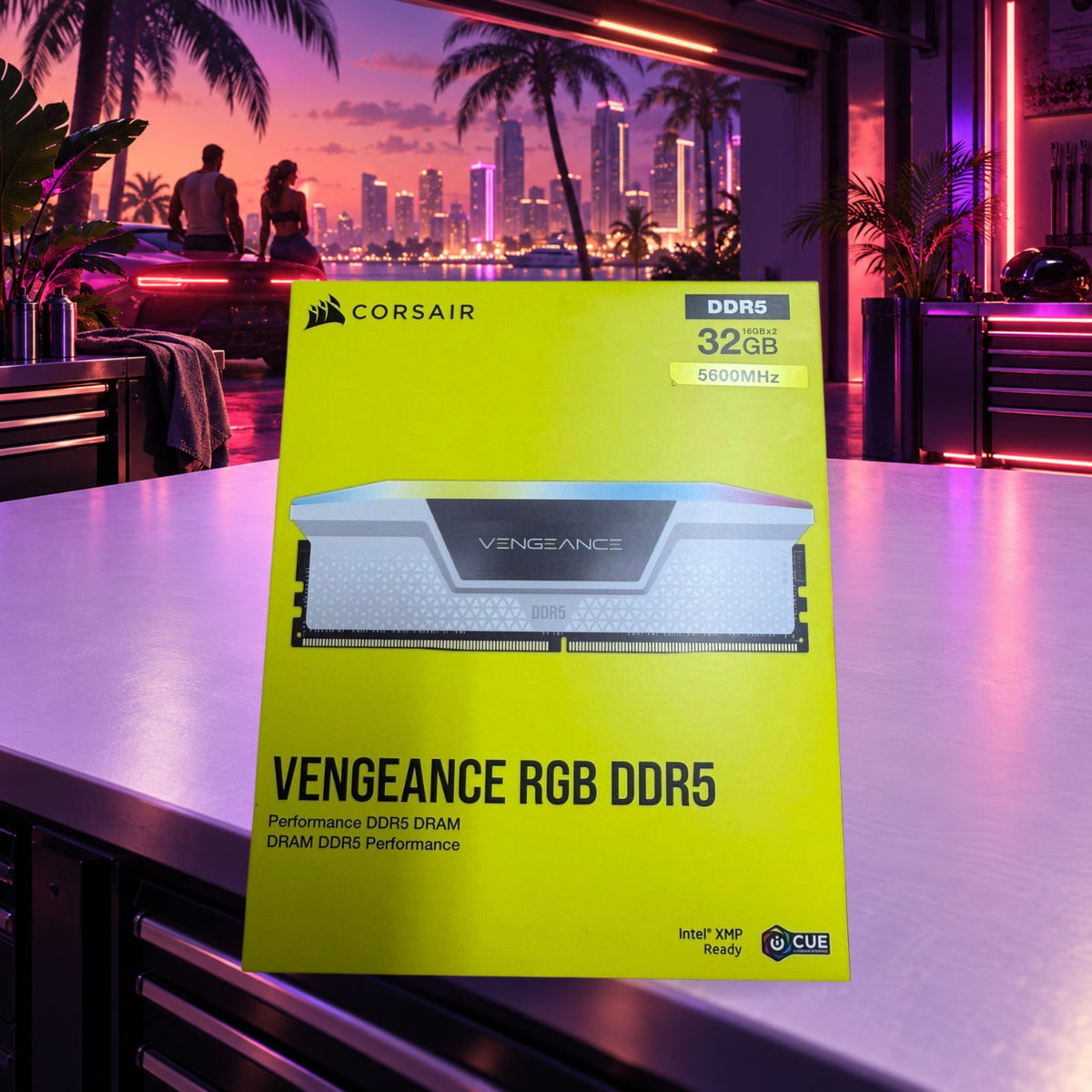 Corsair Vengeance RGB 32GB (2x16GB) DDR5-5600 CL40 White RAM | New Sealed — Groovy Computers product artwork