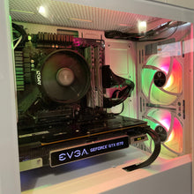 Load image into Gallery viewer, Brand New High End 8-Core Gaming PC, Ryzen 7 1700, RTX 3060 Ti Options, 16GB 3000mhz DDR4 Ram, 500GB NVME SSD, 500GB HDD
