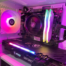Load image into Gallery viewer, Brand New High End 6-Core Gaming PC, Ryzen 5 5500 (i7-9700 Performance), RTX 3060 Ti Options, 16GB 3600mhz DDR4 Ram, 1TB NVME SSD
