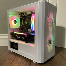 Load image into Gallery viewer, Brand New High End 6-Core Gaming PC, Ryzen 5 5500 (i7-9700 Performance), RTX 3060 Ti Options, 16GB 3600mhz DDR4 Ram, 1TB NVME SSD

